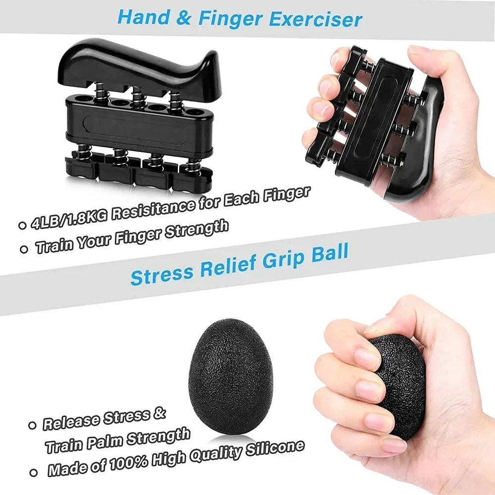 Professional Hand Grip Strengthening Set (10-100Kg) - Comprehensive Wrist Expander and Finger Exerciser for Forearm Muscle Rehabilitation and Fitness Enhancement