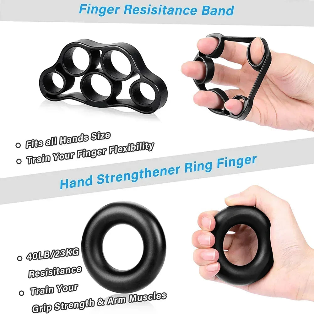 Professional Hand Grip Strengthening Set (10-100Kg) - Comprehensive Wrist Expander and Finger Exerciser for Forearm Muscle Rehabilitation and Fitness Enhancement